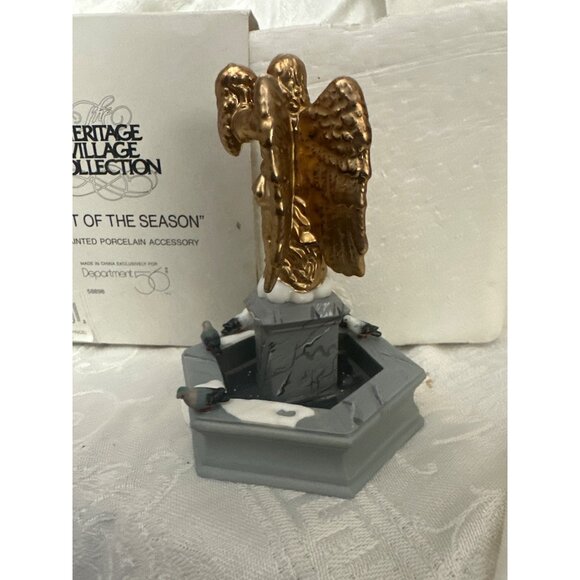 Dept 56 Heritage Village "Spirit Of The Season" Handpainted Porcelain Angel - Picture 3 of 6